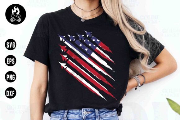American Flag Jet Claw Mark SVG Review: Stitch Ready?