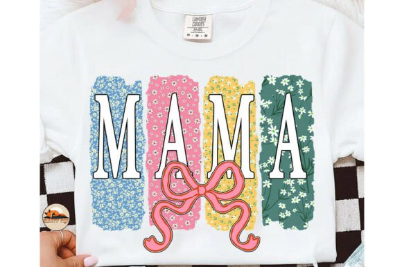 Brushstroke Floral Mama Coquette PNG