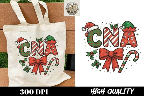 Christmas CNA PNG Nurse Holiday Design Graphics