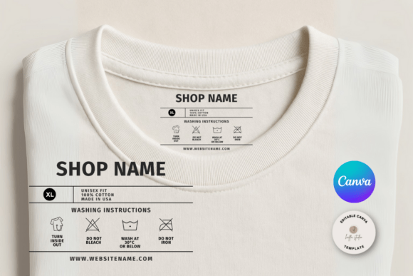 Clothing Neck Label Template