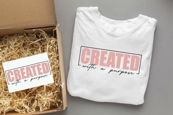 Created with a Purpose SVG PNG: Graphics & T-Shirt Designs