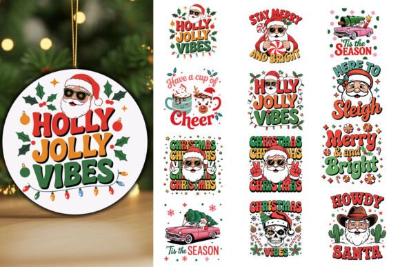 Festive Fun Christmas SVG Bundle for Graphic & T-Shirt Designs