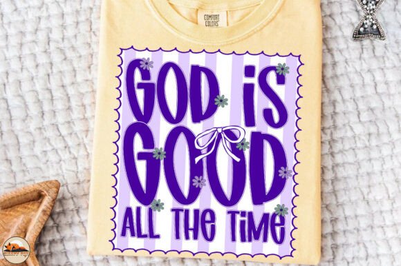 God is Good PNG: Preppy Faith Graphics for T-Shirt Designs