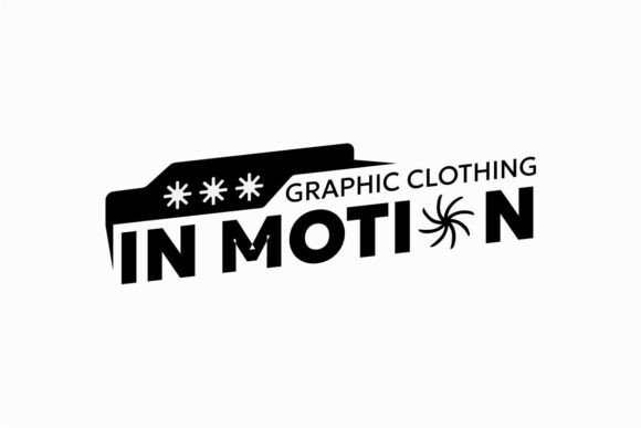 Graphic Clothing in Motion Typography for T-Shirt Designs & Graphics