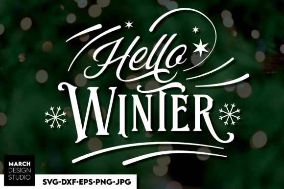 Hello Winter Christmas SVG Shirt Design