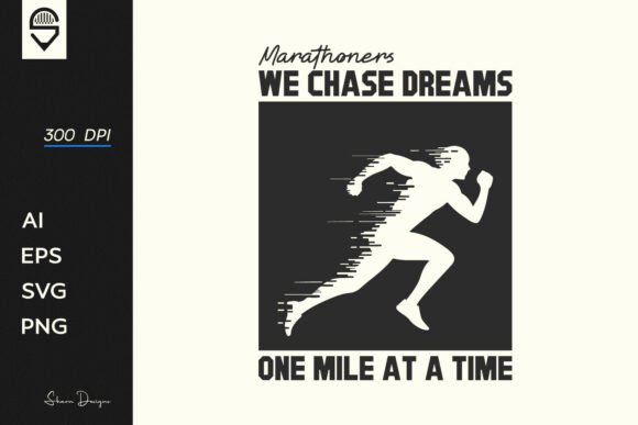 Marathon Runners T-Shirt Design Graphics Review