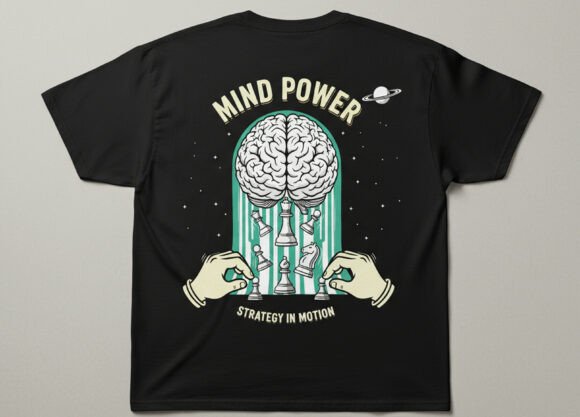 Mind Power Chess Strategy Graphics & T-Shirt Designs