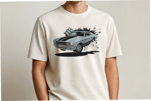 Muscle Car Breakout Design: Ready for Your Embroidery Hoop?