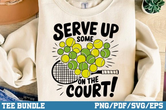 Serve Up Some Love on the Court: Graphics & T-Shirt Designs
