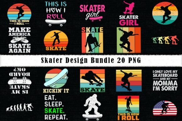 Skater T-Shirt Sublimation Bundles