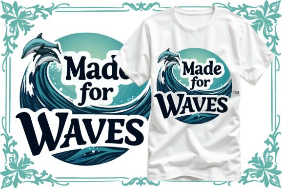 Summer Ocean T-Shirt Design Graphics for Publishers
